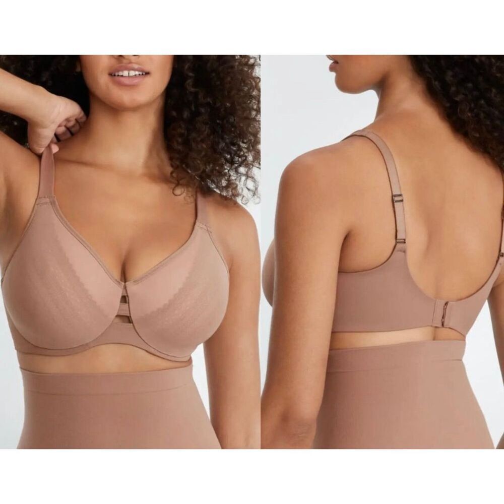 Spanx Cafe At Lait Illusion Lace Bra Full Coverage Bra-llellujah 36DDD